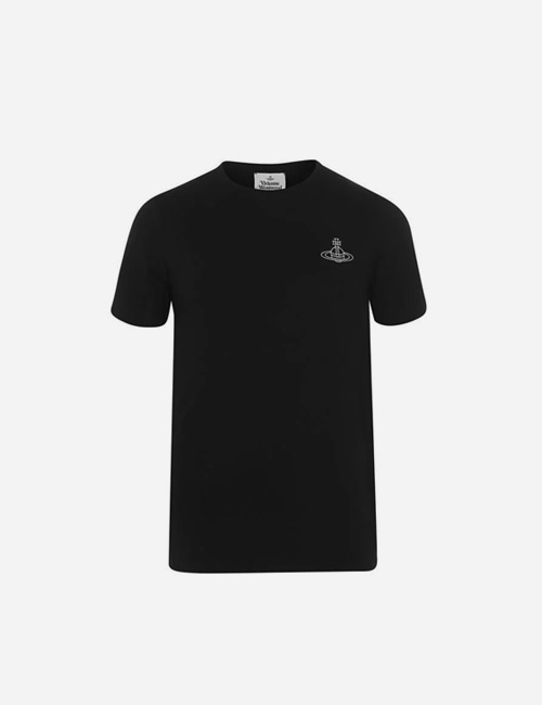 비비안 웨스트우드 ORB 로고 티셔츠 블랙