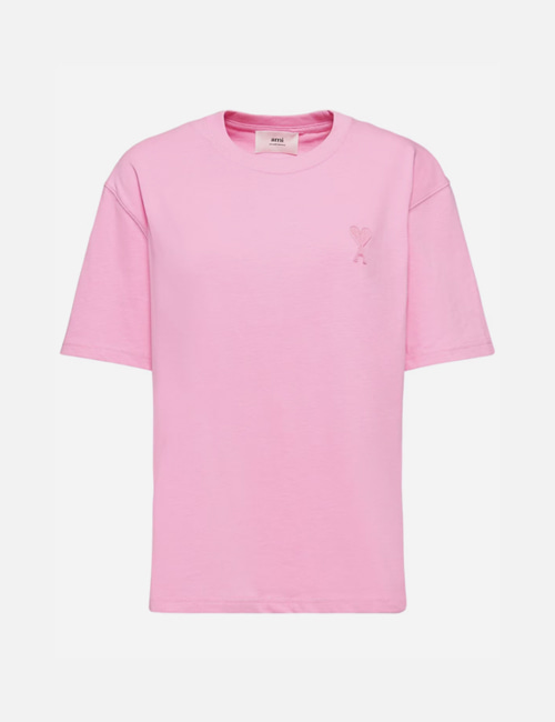 [한정수량세일] 아미 드 쾨르 톤온톤 티셔츠(핑크/박시핏)