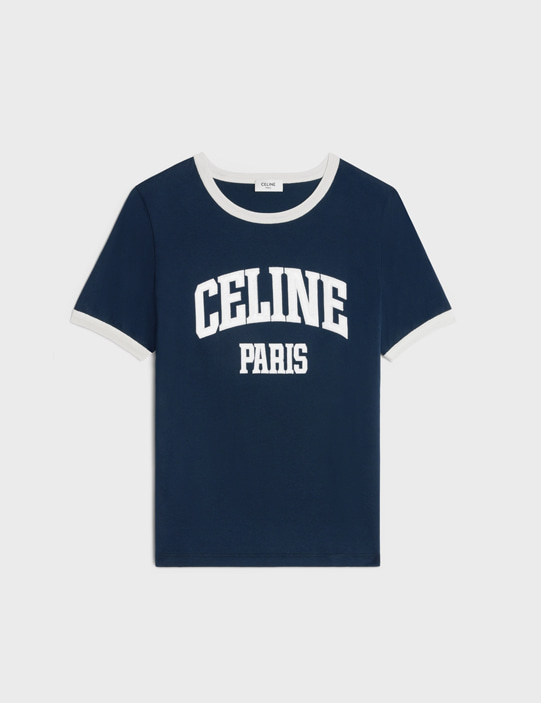 셀린느 파리 70&#039;S 티셔츠 2X59J671Q 네이비